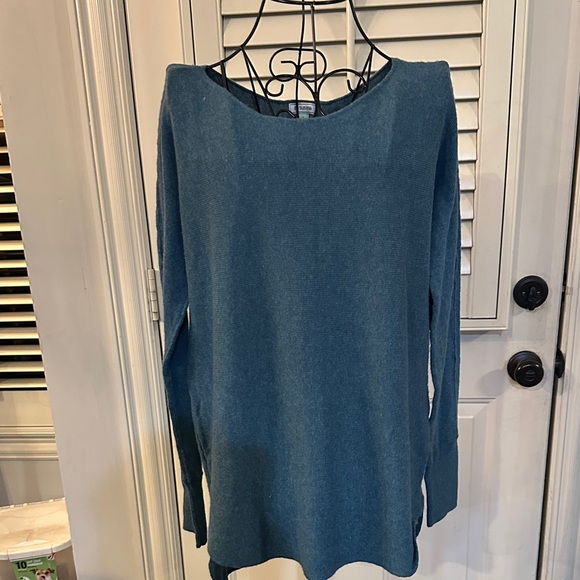 Susina Sweaters - Susina Blue Crew Neck Sweater